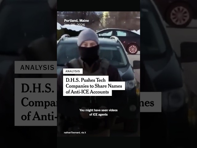 How the U.S. Is Pushing Tech Companies to Identify ICE Protesters