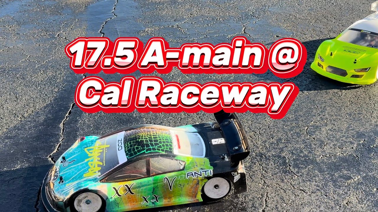 17.5 A-main Touring Car RC race at Cal Raceway in Orange, California ...