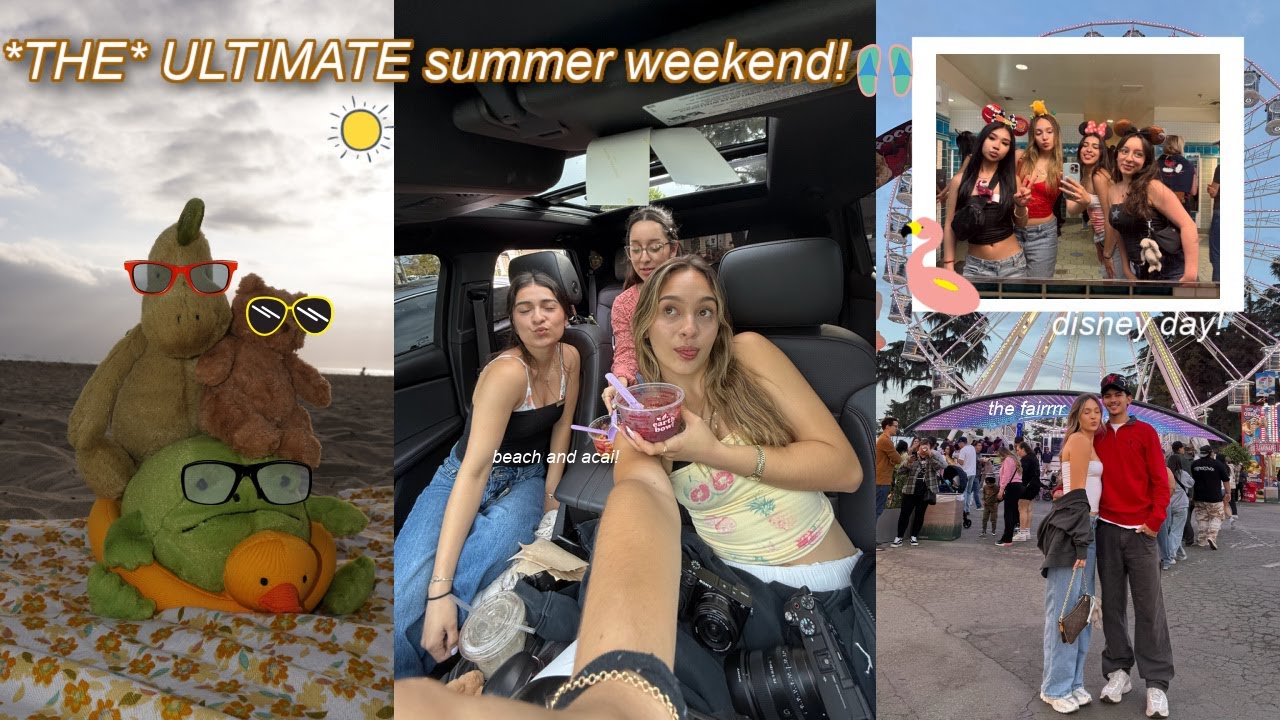 a SUMMER CODED WEEKEND!! | beach trip, the fair and disney!!