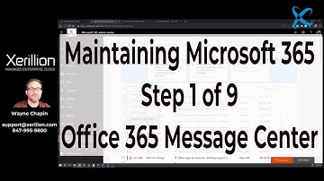 Office 365 Message Center | Step 1 of 9 | Maintaining Microsoft 365