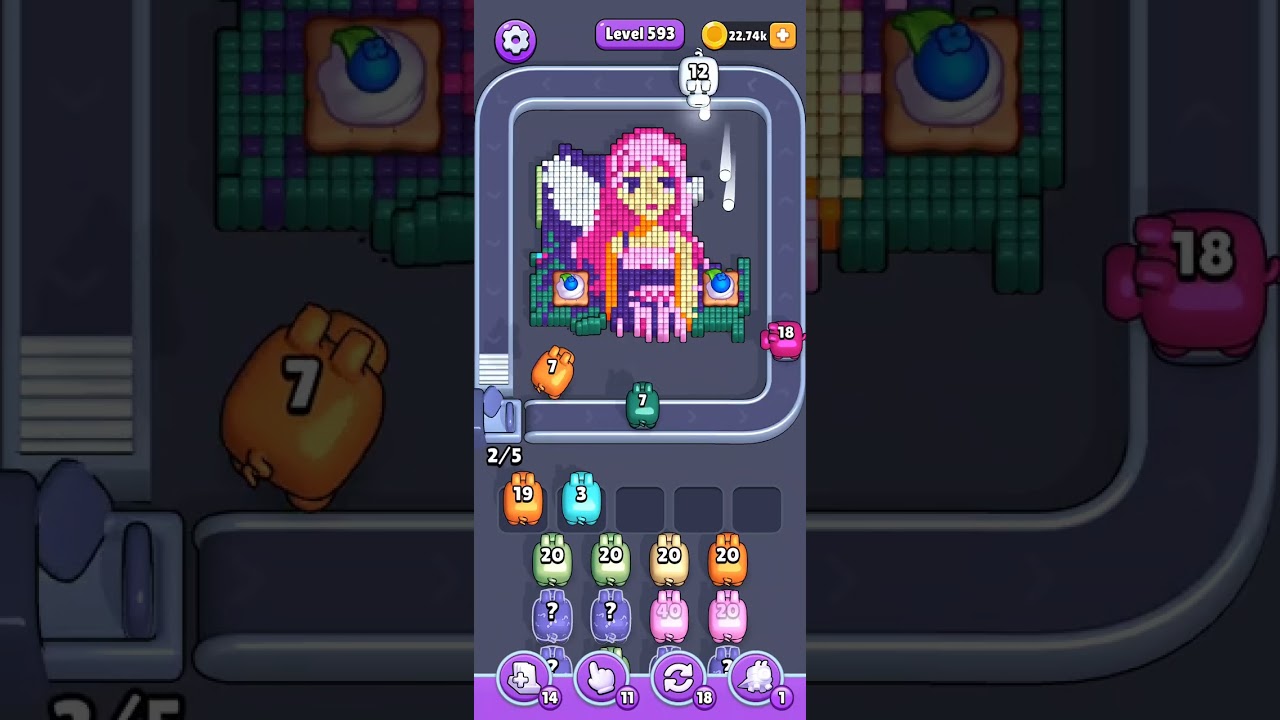 Pixel Flow level 593 - YouTube