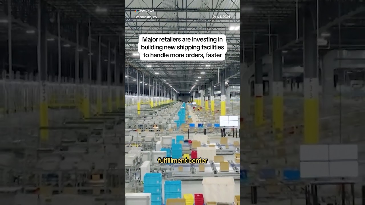 Major retailers are investing in building new shipping facilities to handler more orders, faster