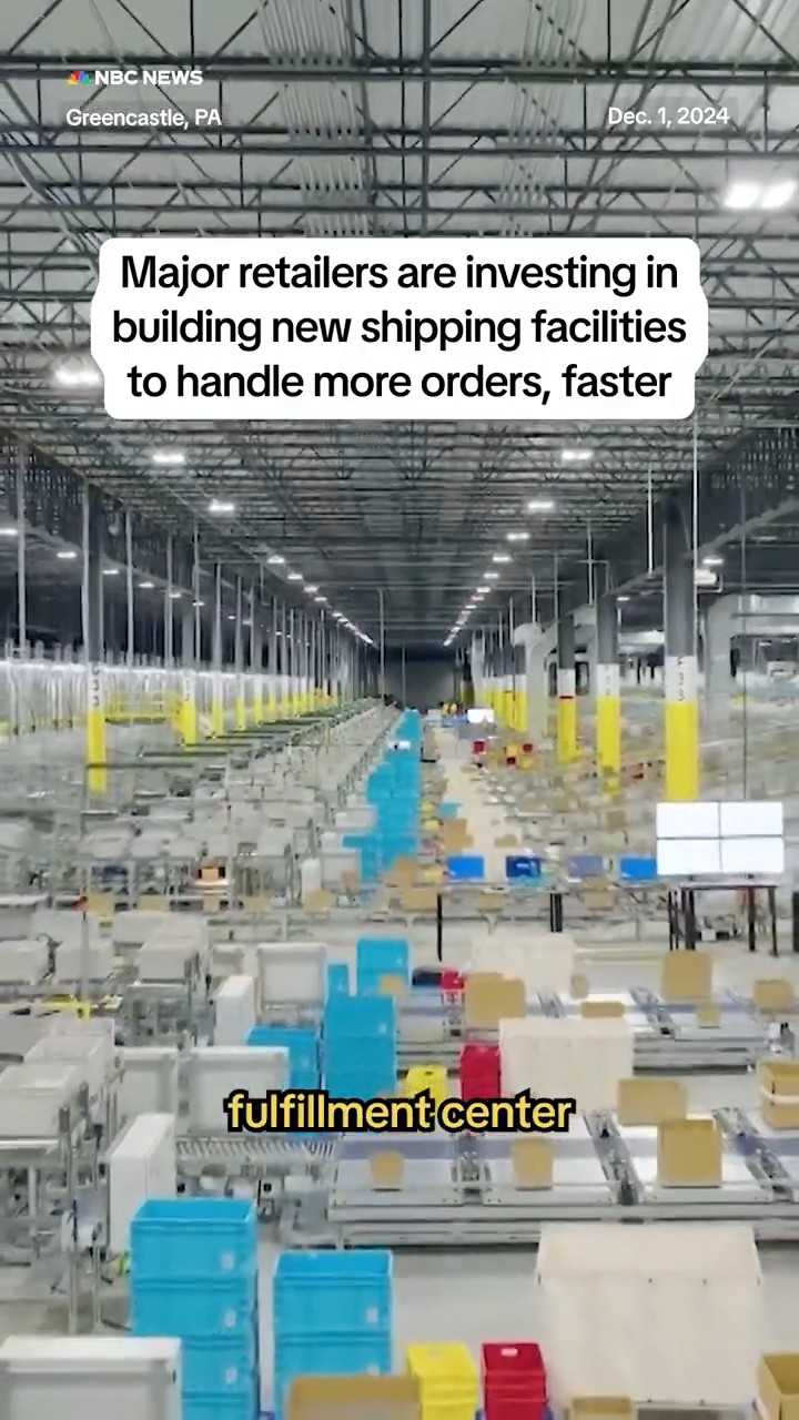 Major retailers are investing in building new shipping facilities to handler more orders, faster