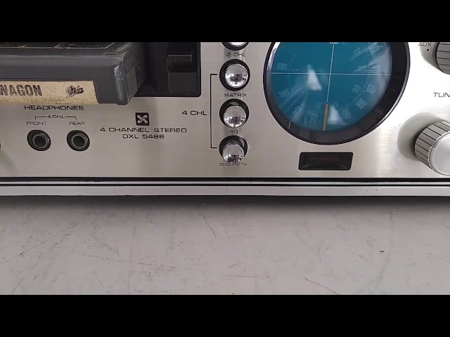 Vintage Sanyo DXL-5486 8-Track Player and Receiver Demo
