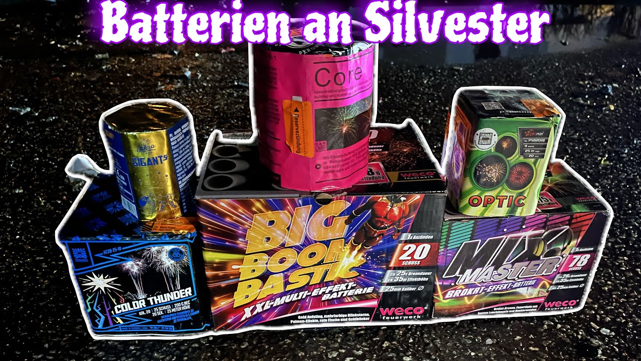 Bunte Batterie-Mischung an Silvester😍💥