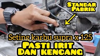 How to adjust the Supra X 125 carburetor to make it economical and fast
