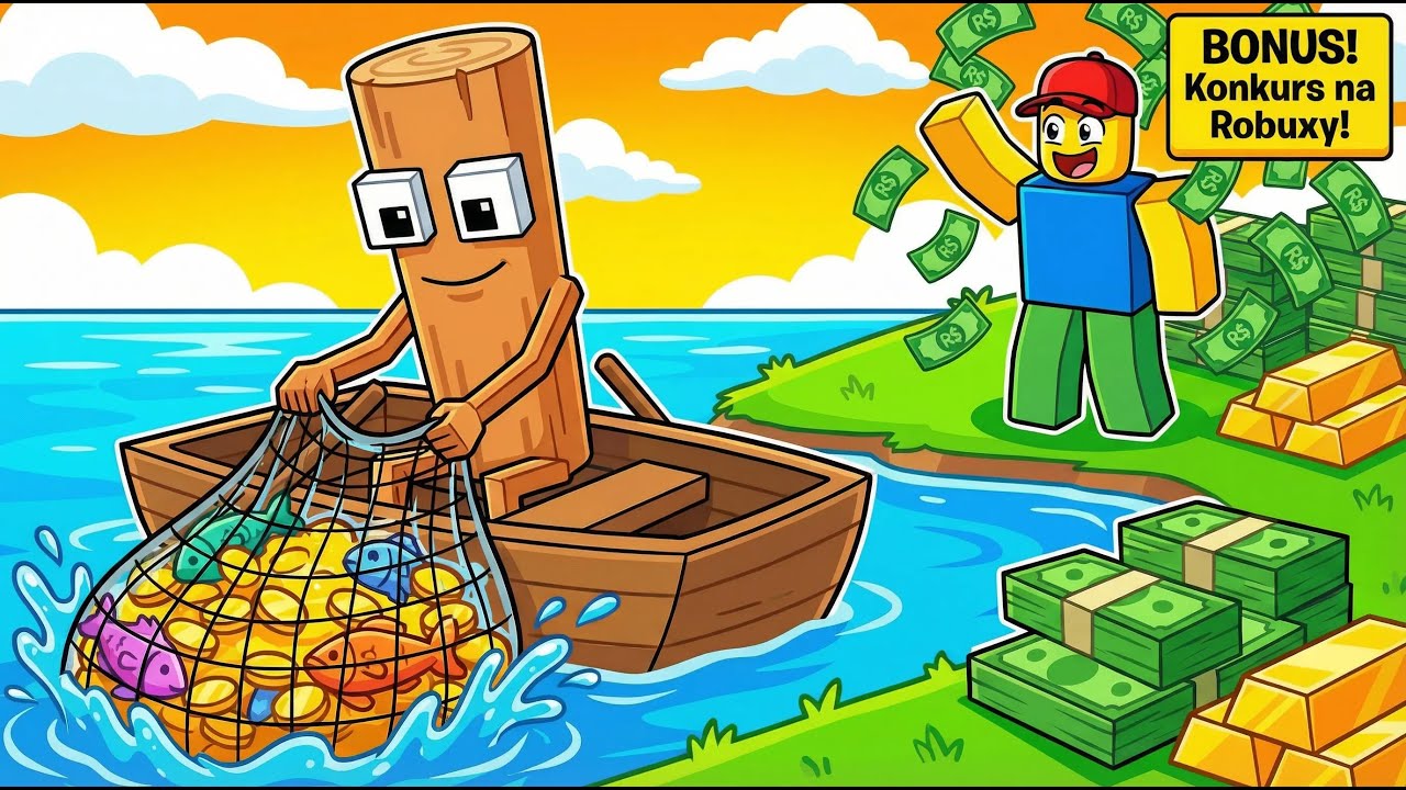 Moje Wędkarskie Brainroty! Kradnę na serwerze 😂😂 konkurs robuxy