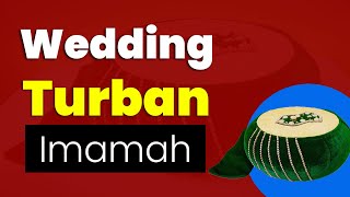 Wedding Turban Green Yellow Imamah With Naalein