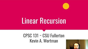 Linear Recursion