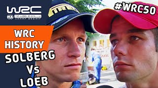 WRC History : Petter Solberg Vs Sébastien Loeb at Rally Italia Sardegna 2004