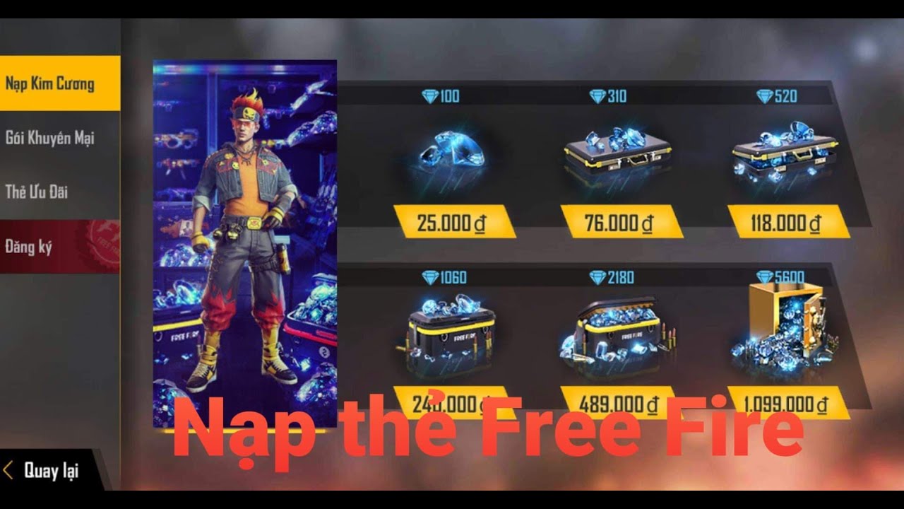 Thẻ Garena 50K Được Bao Nhiêu Kim Cương Free Fire ️️