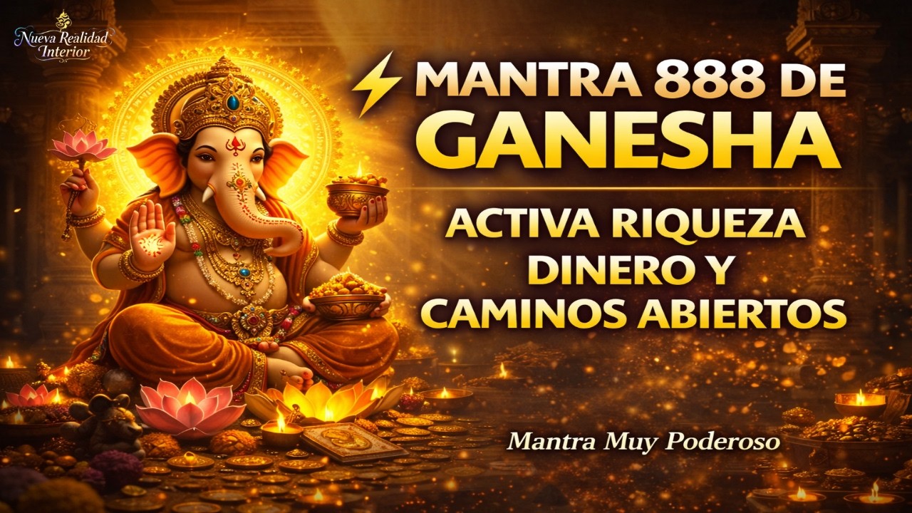 ⚡ MANTRA 888 DE GANESHA 💰 ACTIVA RIQUEZA, DINERO Y CAMINOS ABIERTOS ...