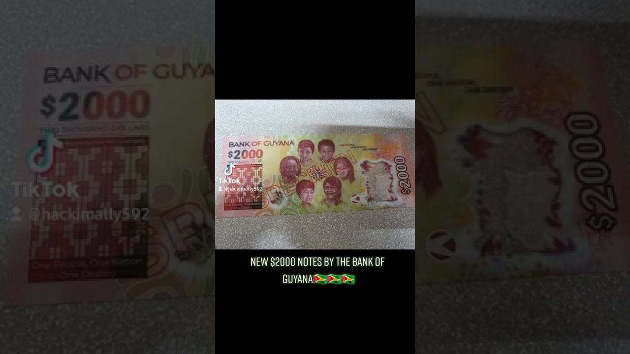 new 2000$ dollar bill in guyana 🇬🇾😱