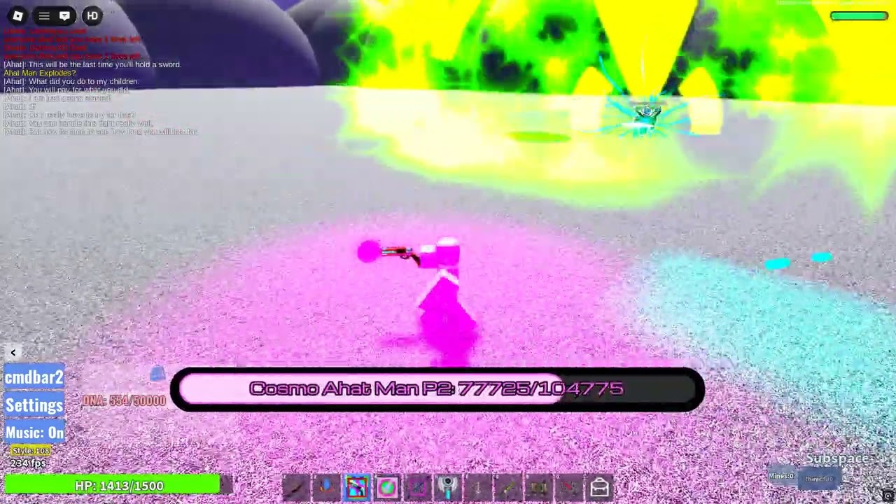 Wth, i did a azure peri bug and got a god mode, pls fix it (speed demon boss fight)