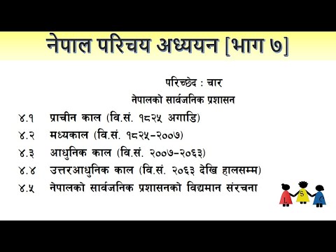 Nepal Parichaya 7 | Development of  Public Administration of Nepal | Loksewa class