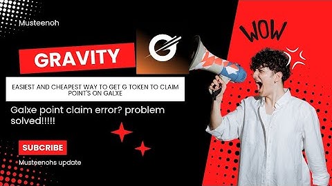 G TOKEN GALXE QUEST 🚀 |Easiest way to get G token to claim galxe point