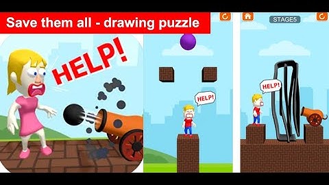 Save them all - drawing puzzle - Gameplay