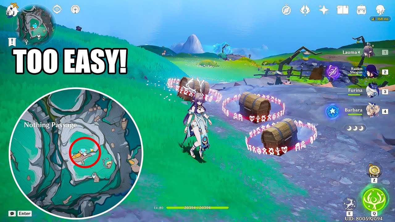 3 Common Chests Puzzle in Nothing Passage, Lempo Isle | Genshin