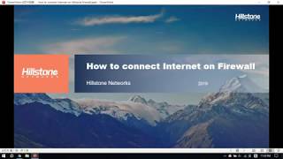 How to connect Internet on Hillstone Firewall screenshot 4