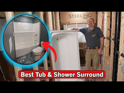 Kohler Sterling Tub and Shower Surround Installation | PLAN LEARN BUILD