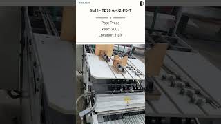 Used Post Press Machine Stahl - Td78 642-Pd-T For Sale
