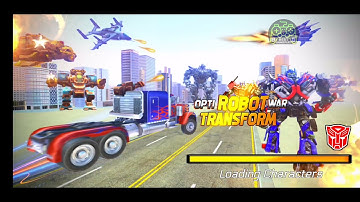 Optimus prime save bumblebee Multi Robot transform : Truck Robot war