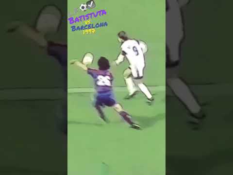 Gabriel Omar Batistuta Vs Barcelona 1997 