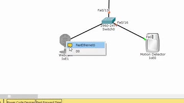 IoT in Packet Tracer 7 - Registration Server, Motion Capture, Webcam