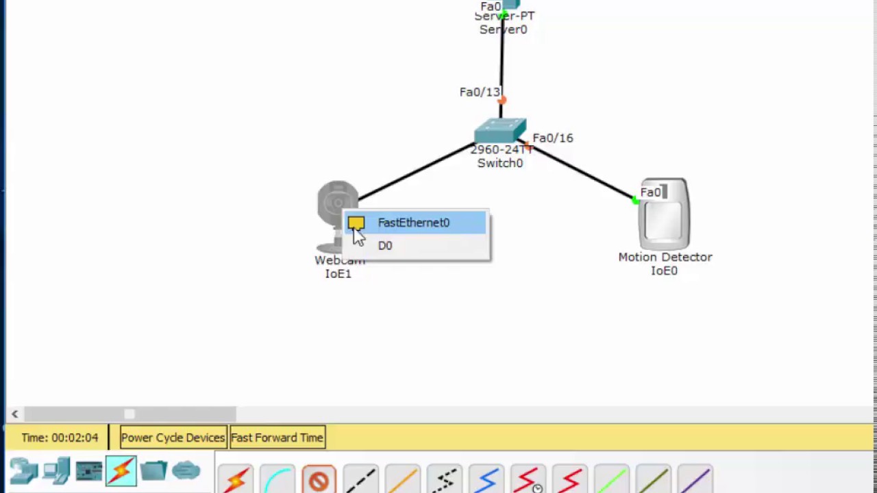 IoT in Packet Tracer 7 - Registration Server, Motion Capture, Webcam -  YouTube