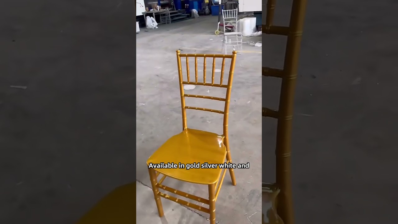 what's beautiful of the shiny color chiavari chair?pp plastic shiny chair gold color chiavari chair