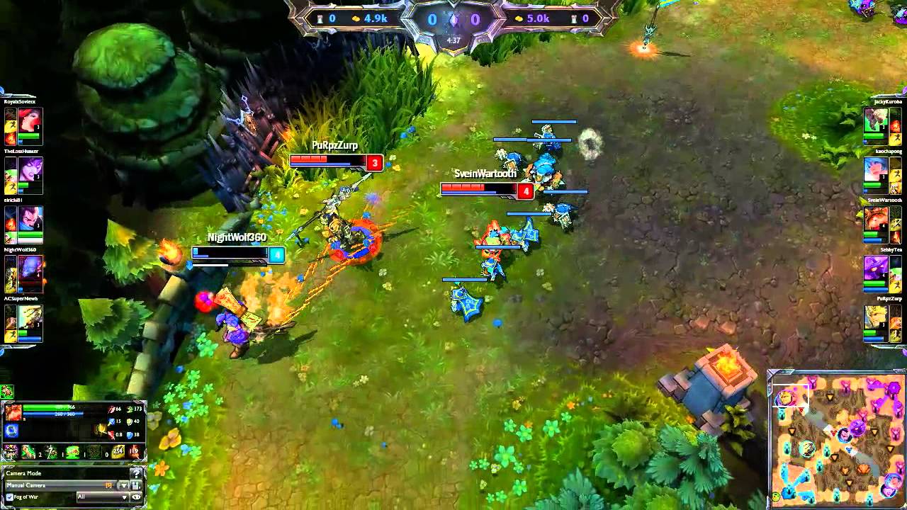 First Blood Jungle -  JARVAN TEEMO VS RYZE - League Of Legends