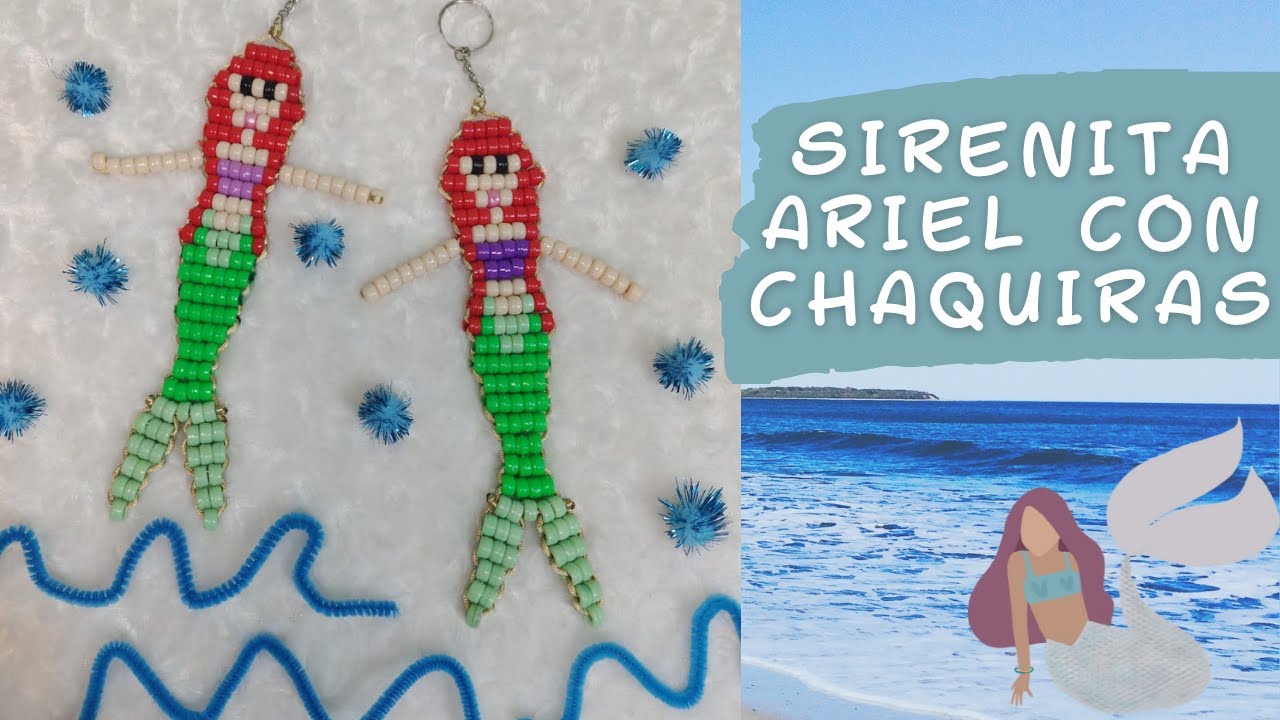 Cómo realizar a la Sirenita Ariel con chaquiras o cuentas kandi!♥