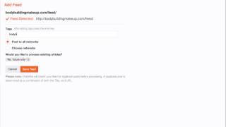 Set Up A Feed With OnlyWire
