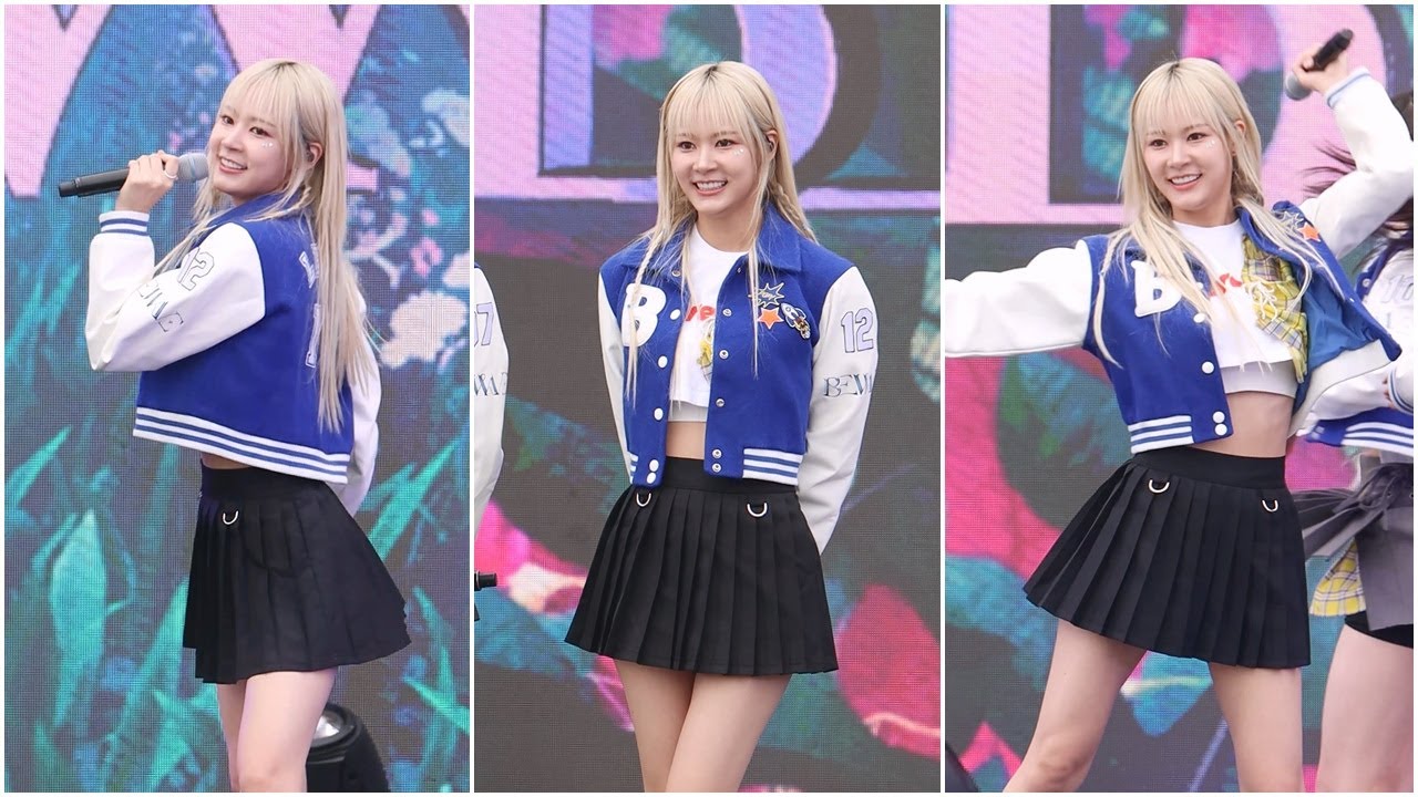 [직캠] 비웨이브 (BEWAVE) 레나 (LENA) - 다시 만난 세계 (241006 전우마라톤 KFN 위문열차) By 애니닷