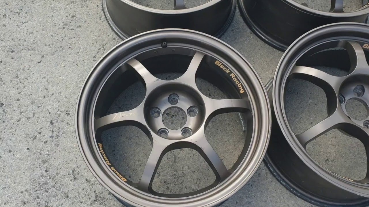 Black Racing Pro N1 Spec 17x8 +45 - YouTube