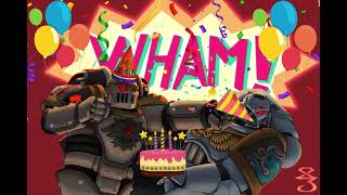 Space marine sings happy birt ay
