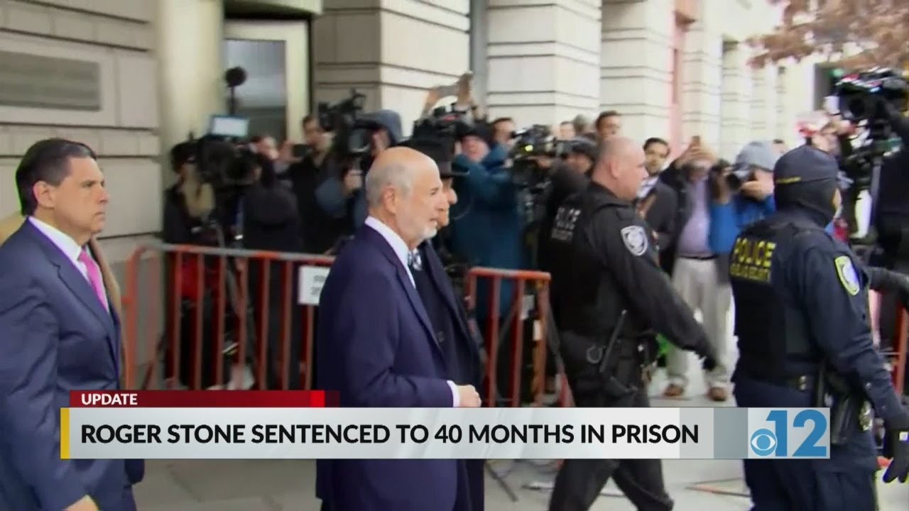 Roger Stone sentenced to 40 month in prison
