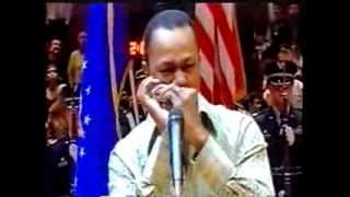 Harmonica Master Frédéric Yonnet performs the National Anthem at Madison Square Garden