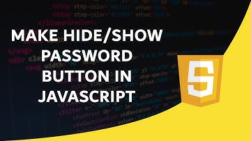 Hide and Show Password button in JavaScript