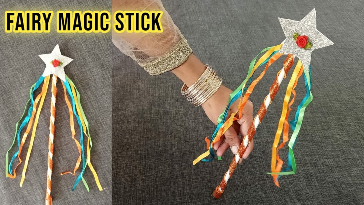 Magic Fairy Star Wand|| How To Make A ANGLE WIND?|| Princess Magic Stick 