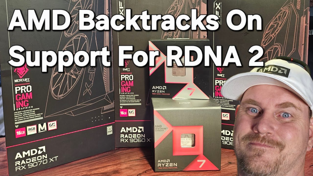 AMD отказывается от поддержки серии RDNA 2 6000. Боитесь потерять поддержку Captain Radeon?