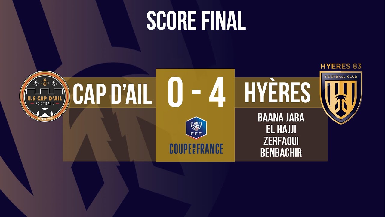 Coupe de France US Cap d'Ail Hyères 83 FC YouTube