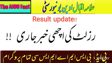 aiou result news and update||Aiou exams result spring 2022|aiou matric F.a B.A B.com BS B.ed MA M.ed