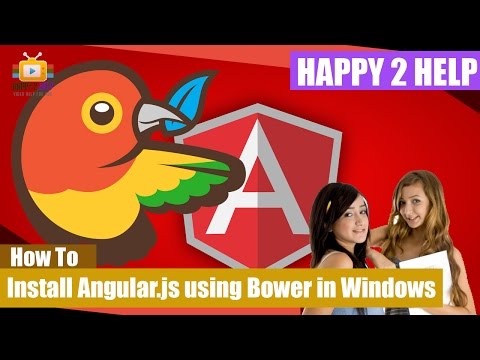 How to install angularjs using bower package manager in windows