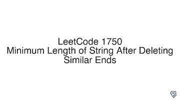 LeetCode 1750: Minimum Length of String After Deleting Similar Ends