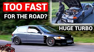 THIS 190MPH EG CIVIC IS DANGEROUSLY FAST! K24 TURBO SWAP