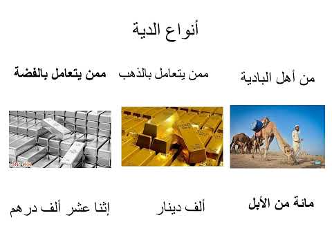 تعريف الدية