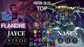 LNG Flandre Jayce vs Nasus Top - KR Patch 10.15