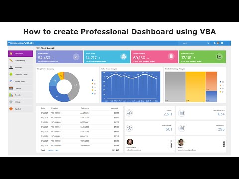 VBA UI UX-23: How to design Professional Dashboard using VBA in UserForm with custom Dynamic Menu
