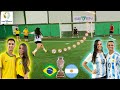 DESAFIO DE CASAL BRASIL x ARGENTINA FINAL COPA AMÉRICA DESAFIOS DE FUTEBOL ‹ Rikinho ›